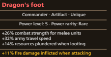 Fire commander artifact