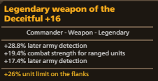 Late detect commander weapon